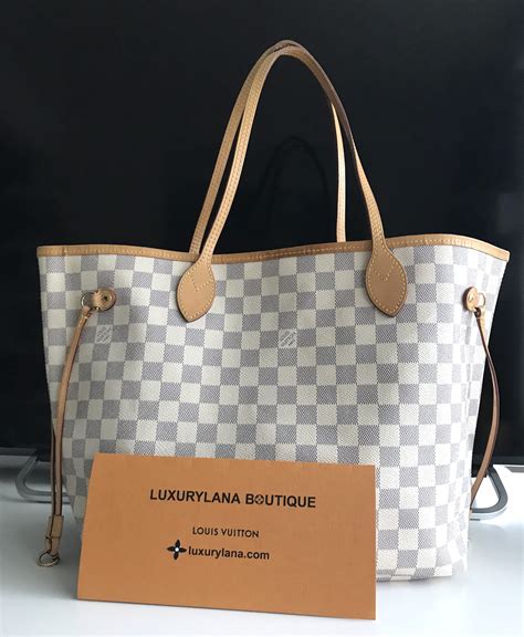 authentic louis vuitton damier neverfull mm tote bag|louis vuitton damier satchel.